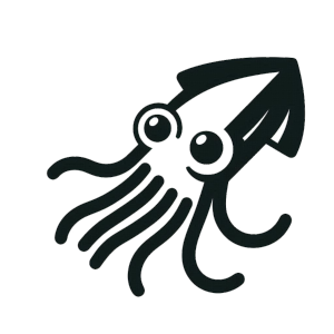 Squid mascot illustration